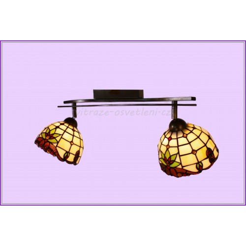 Stropní vitrážový Tiffany lustr LUK2K (VO)