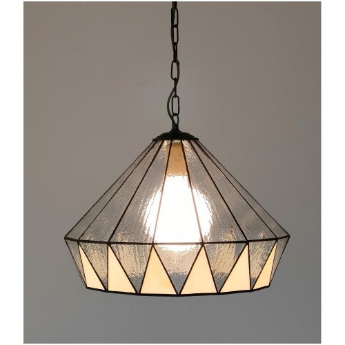 Vitrážový Tiffany závěsný lustr Arted II 40