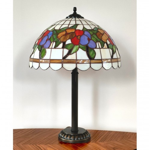 Vitrážová stolní lampa Macešky 40-S Ø40