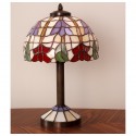 Vitrážová stolní lampa Lotos 23