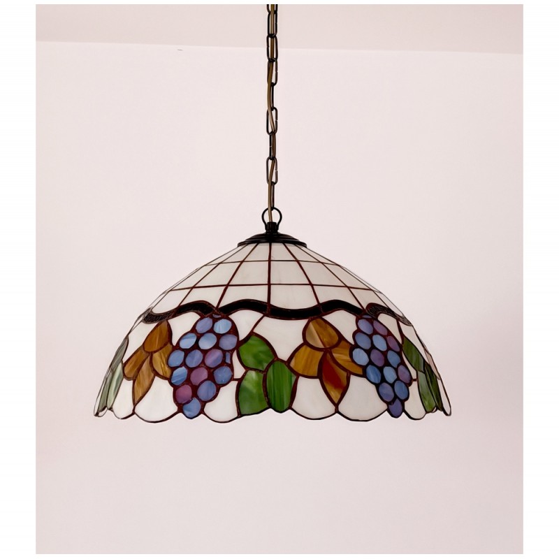 Vitrážový lustr Vin 40, Ø40 (VO)