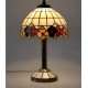 Tiffany stolní vitrážová lampa Sasanka -S23