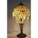 Vitrážová stolní lampa Palma 22, vitrážová noha