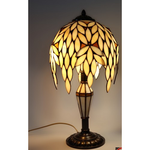 Vitrážová stolní lampa Palma Ø22, vitrážová noha (VO)