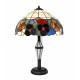 Vitrážová stolní lampa Bratki Azur SV40