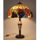 Vitrážová stolní lampa Bratki Azur SV40