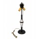 Vitrážová stolní lampa Bratki Azur SV40
