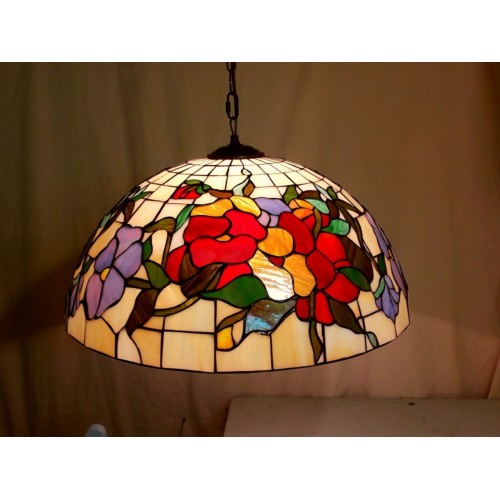Vitrážový Tiffany lustr PSLM502 Ø50 (VO)