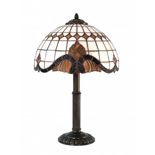 Vitrážová stolní lampa Baroko Káry- ST 30