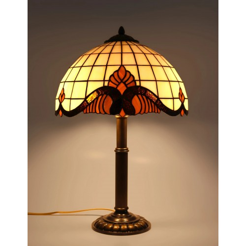 Vitrážová stolní lampa Baroko-S 30