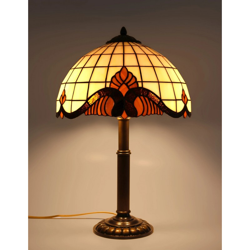 Vitrážová stolní lampa Baroko-S 30