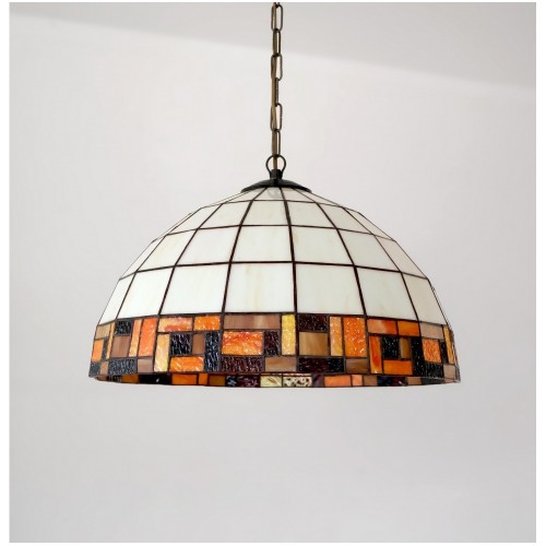 Vitrážový lustr Falko MLZ 40, Ø40 cm