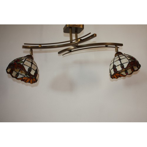 Stropní Tiffany lustr s natáčecími stínidly RKJ2 (VO)