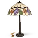 Stolní vitrážová Tiffany lampa Vin 40SL, Ø40 (VO)