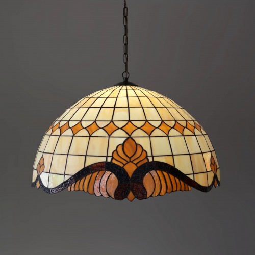 Vitrážový lustr Baroko Káry- Z výběr Ø 50, 60 (VO)